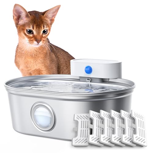 Wireless Cat Water Fountain Stainless Steel Pro