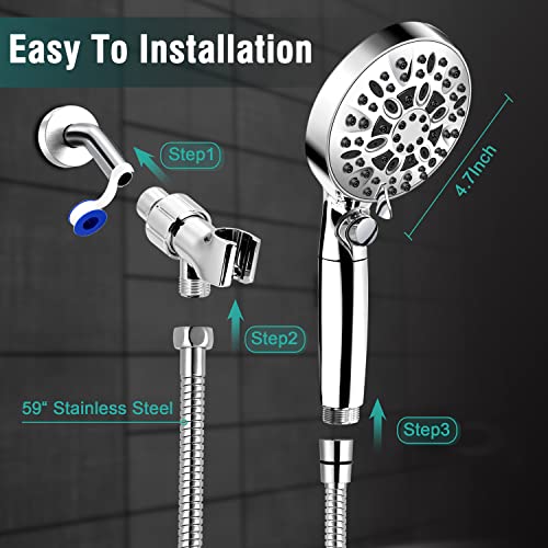 2.5GPM Handheld Shower Head with Filter