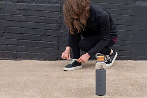 by Full Circle 25oz Glass Water Bottle with Silicone Sleeve