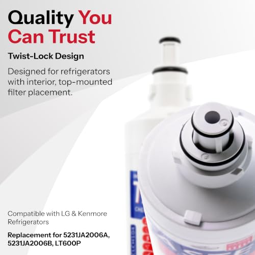 Fridge Filter for LG LT600P Made in USA NSF
