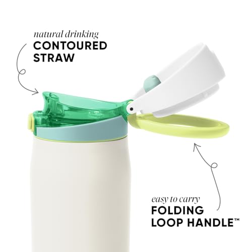 Water Bottle with Straw & Handle