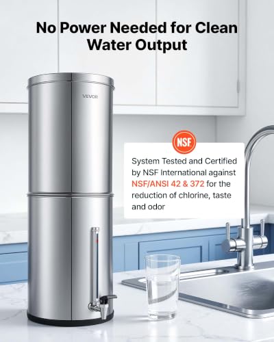 Gravity fed Water Filter System