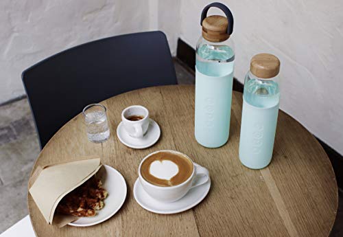 Glass Water Bottle with Silicone Sleeve