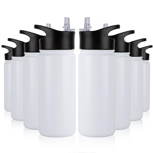 16 oz Insulated Water Bottle Bulk 8 Pack (8 Count)