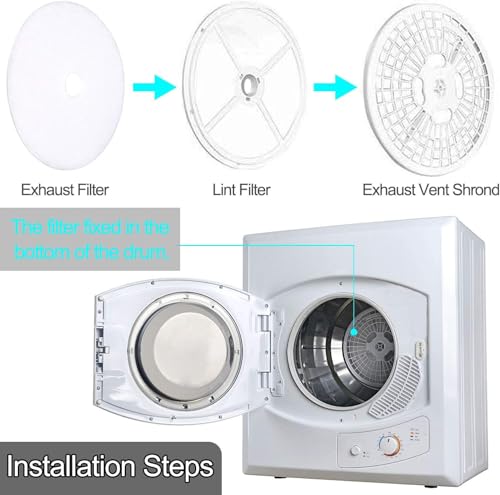 10 Pack Universal Dryer Exhaust Filter Replacement Kit