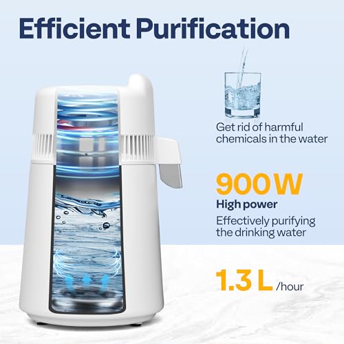 1.6 Gallon 6L 900W Water Distiller Countertop