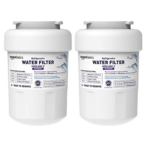 Replacement Water Filter Cartridge Compatible with GE MWF Refrigerator (2 Count)