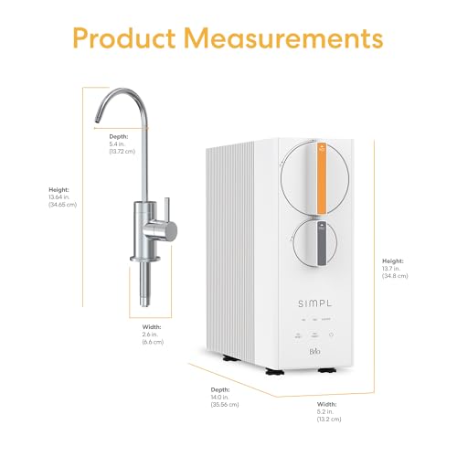 SIMPL Reverse Osmosis Tankless Water Filter System for Clean Drinking Water