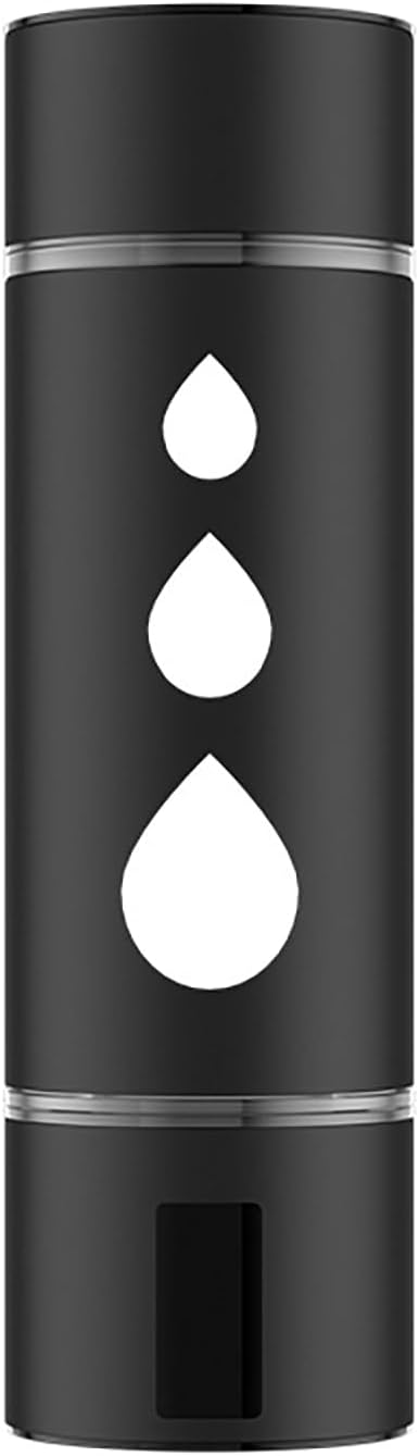 Smart PEM Portable Hydrogen Water Bottle – 230ml High-Concentration Hydrogen Generator Cup | Rechargeable Molecular Hydrogen Water Bottle for Travel, Fitness, Office Use Black B
