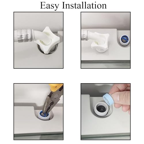 4pcs Washer Water Inlet Valve Filter Screen Washing Machine Replacement Repair Kit for Automatic Washing Machine (4 Count)