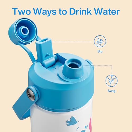 Kids Insualated Water Bottle with Straw