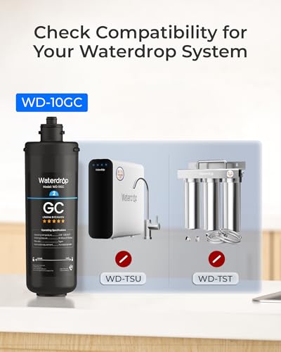 WD 10GC Water Filter Replacement for Waterdrop TSA & TSB 3
