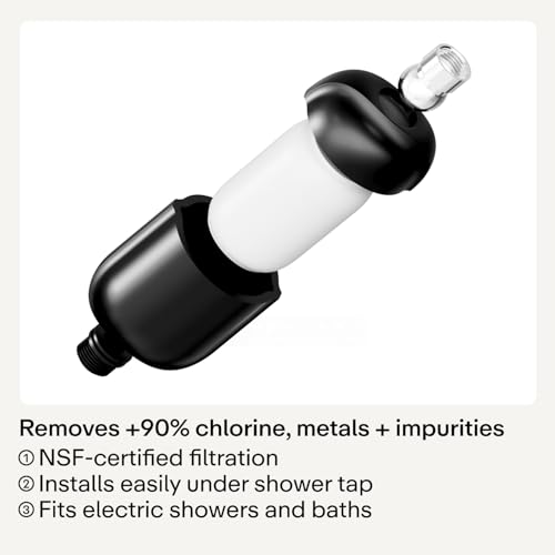 Hard Water Shower Filter in Beige