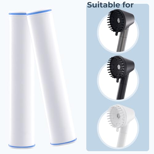 2 Pack Shower Filter Replacement for Magnetic Shower Head with Handheld (2 Count)