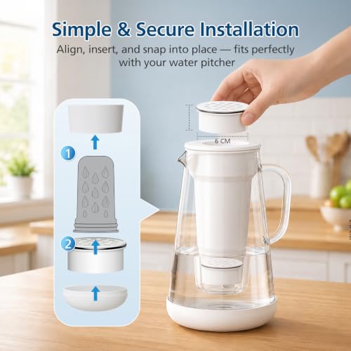 Water Pitcher Filter Replacement for LifeStraw Home (3 Count)