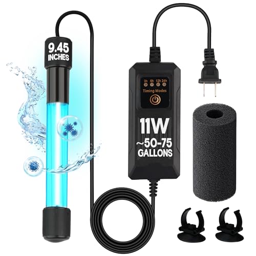 11W UV Light for Aquariums with 4 Timer Modes
