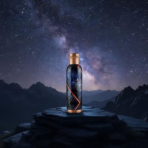 Pure Printed Copper Water Bottle