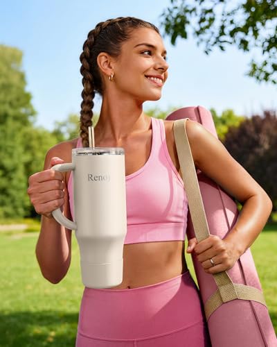 Insulated Mug 100% Spill Resistant Insulated Water Bottle for Iced Coffee & Hot Drinks
