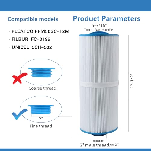 5CH 502 Replaces Marquis Spa Filter