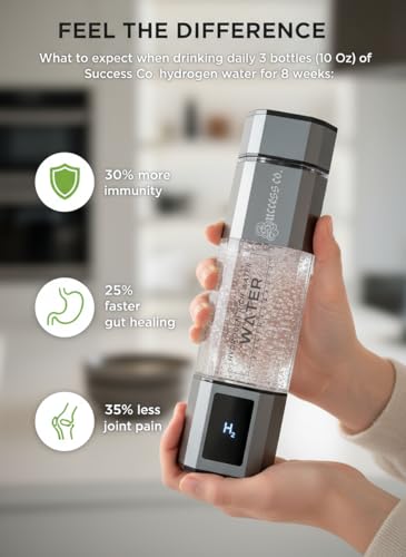 Success Co Hydrogen Water Bottle in Metallic Grey
