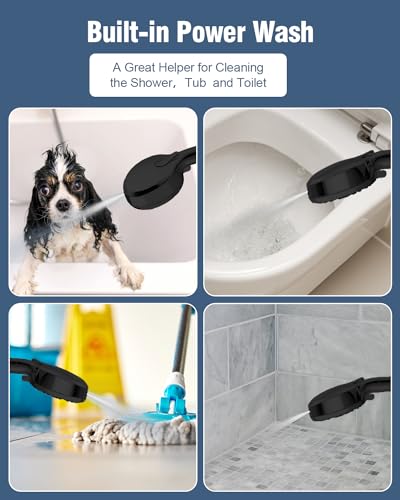 Filtered Shower Head with Handheld Matte Black