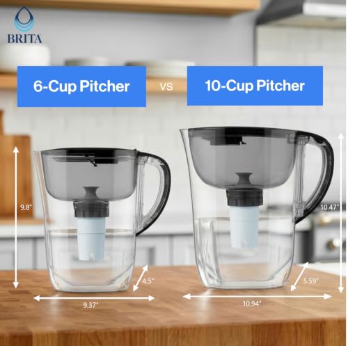 Small 6 Cup Water Filter Pitcher
