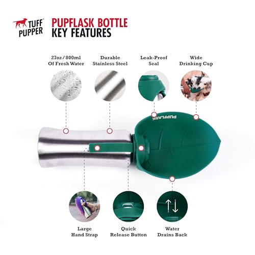 PupFlask Large Dog Water Bottle (27 Fl Oz)
