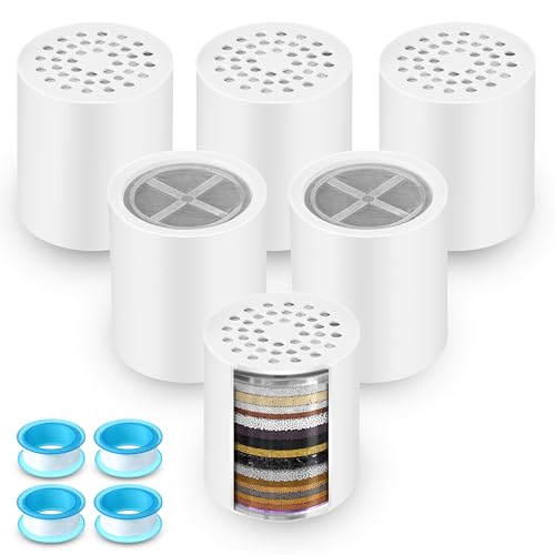 6 Pack 20 Stage Shower Filter Replacement Cartridge (6 Count)