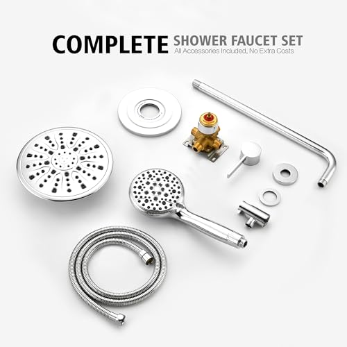Shower System with Filtered Hand Shower for Hard Water