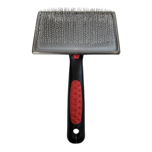 Paw Brothers Soft Pin Flat Slicker Brush for Dogs