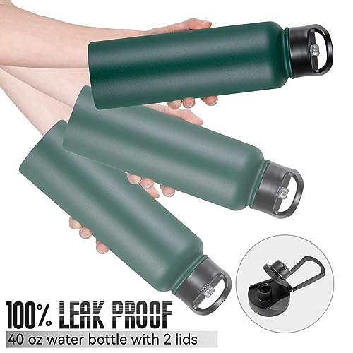 40 oz Insulated Water Bottle with Straw