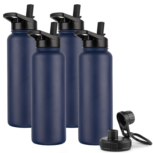 40 oz Insulated Water Bottle Bulk (4 Count)