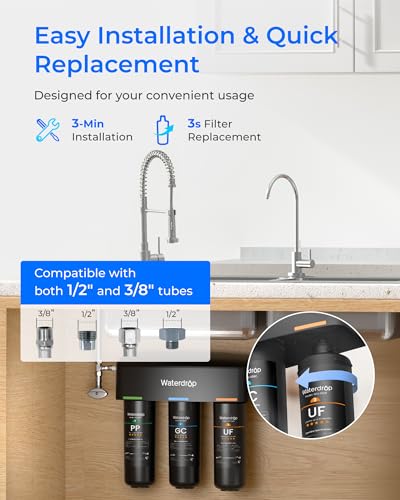 TSB UF 0.01 μm Ultra Filtration Under Sink Water Filter System