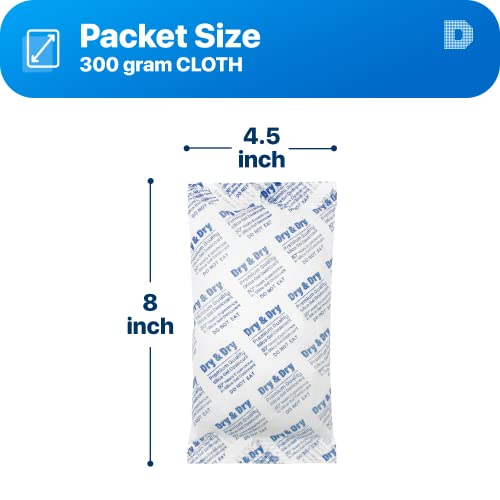 300 Gram [50 Packets] Silica Gel Packets Desiccants