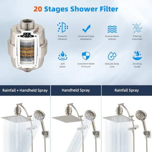 12" Dual Filtered Shower Head 10