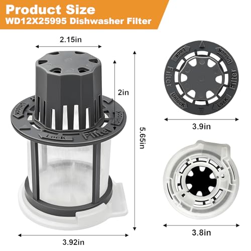 WD49X24057 Dishwasher Ultra Fine Filter Kit Replacement