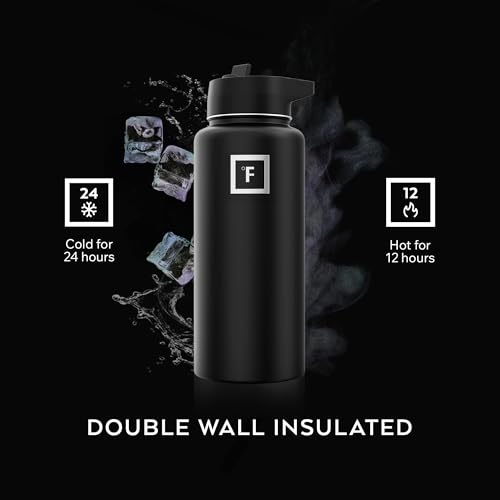 Camping & Hiking Hydration Flask with 3 Lids