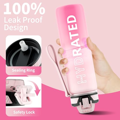 Water Bottle with Straw