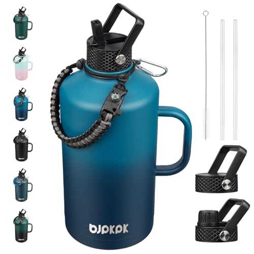128oz Insulated Water Bottle with Straw Lid