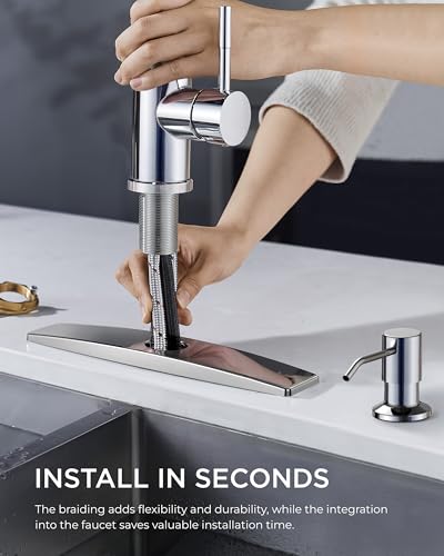 Kitchen Faucet with Soap Dispenser