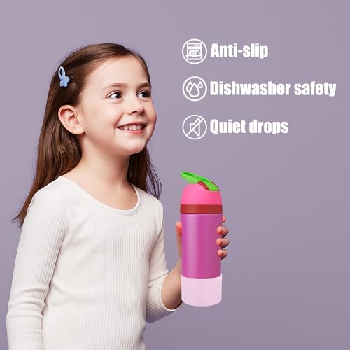 2PCS Protective Boot Compatible with Owala Kids Water Bottle 16 oz &14 oz