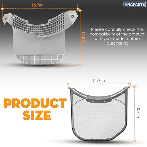 Dryer Lint Filter & Housing Cover For LG DLEX3370V DLEX3250W DLEX3470V