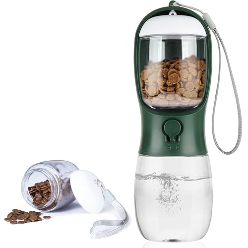 Dog Water Bottle with Food Container