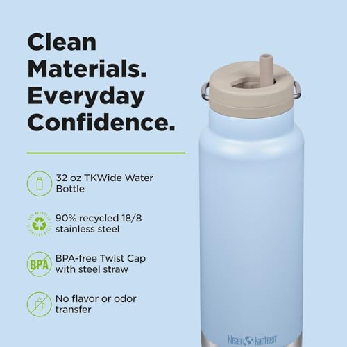 32oz TKWide Insulated Water Bottle with Twist Cap