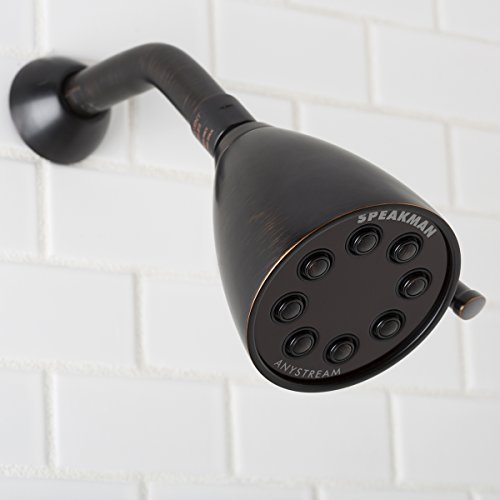 S-2251-ORB Signature Icon Anystream High Pressure Adjustable Solid Brass Shower Head, Oil-Rubbed Bronze , 2.5 GPM