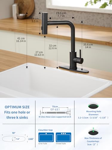 Kitchen Faucets with Pull Down Sprayer