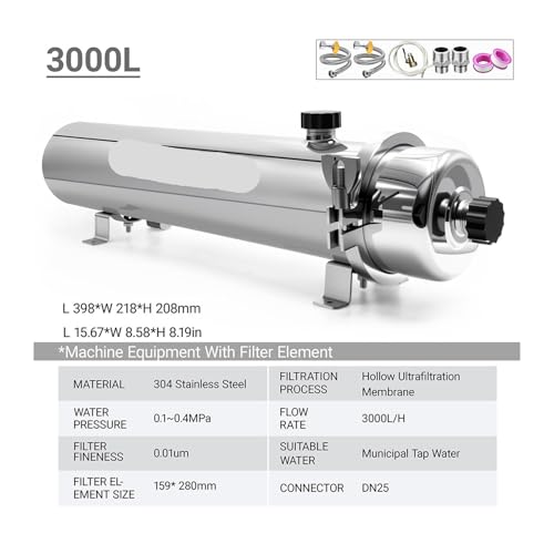 Whole House High Flow UF System Water Purifier 1000L