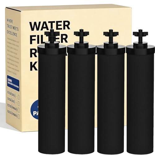 Water Filter Replacement Compatible with Big Berkey (4 Count)
