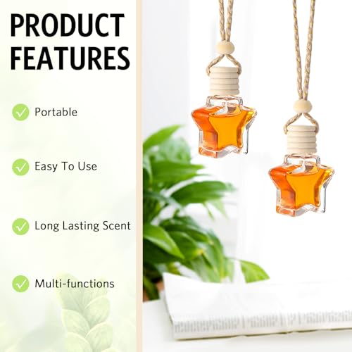 100 Pcs Car Diffuser Bottles Empty Bulk with Wood Cap (100 Count)