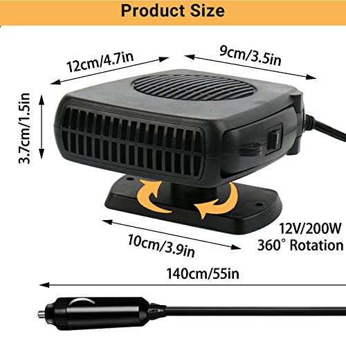 Car Heater 200W Car Heaters Auto Part 12V Portable Heater for Car